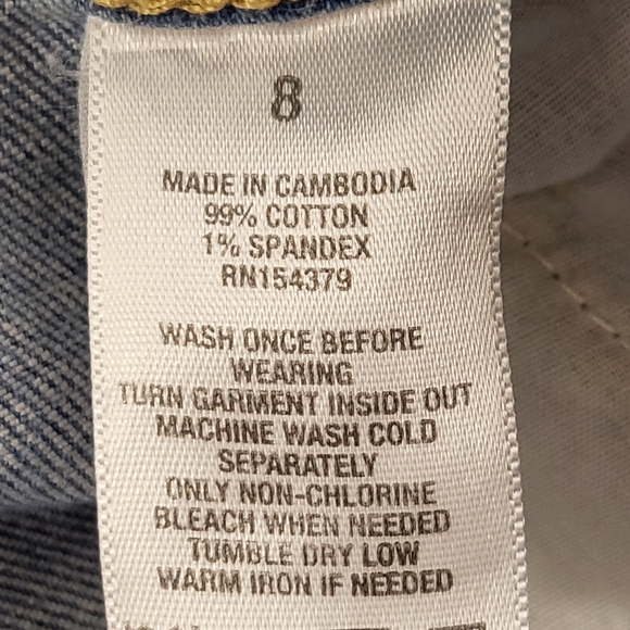 Aeropostale Cheeky Jegging Jeans Women's Sz 8 Blue 5-Pocket Mid Rise Distressed - Picture 3 of 9